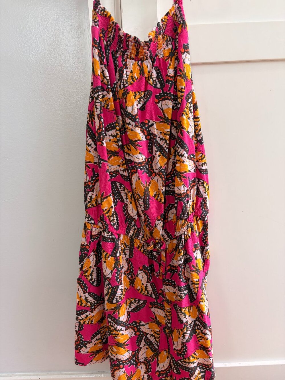 Girls butterfly print romper